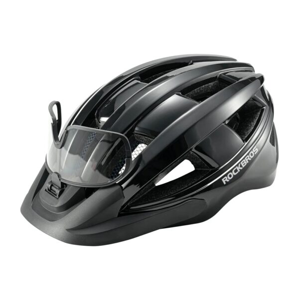 Casco Bicicleta con Visera Fotocromática y Luz Trasera Recargable USB ROCKBROS