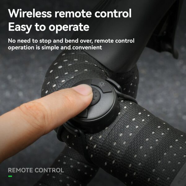 Luz Delantera Bicicleta M8 1600 Lúmenes USB-C Control Remoto Pantalla Digital ROCKBROS