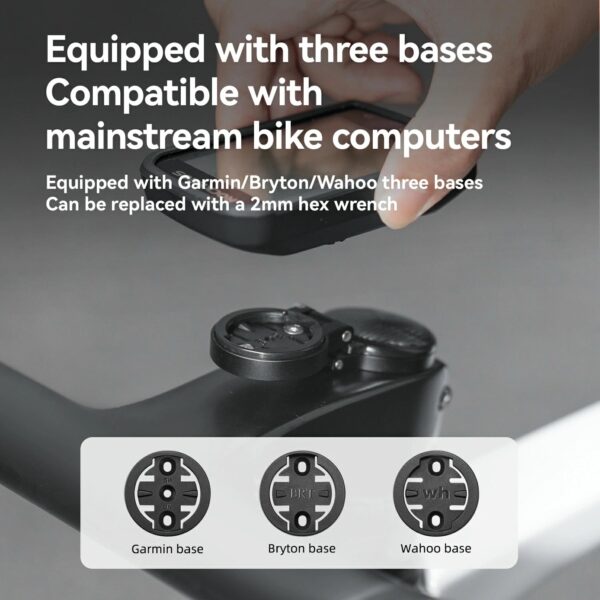 Soporte Ciclocomputador en Potencia de Manubrio Ajustable ROCKBROS
