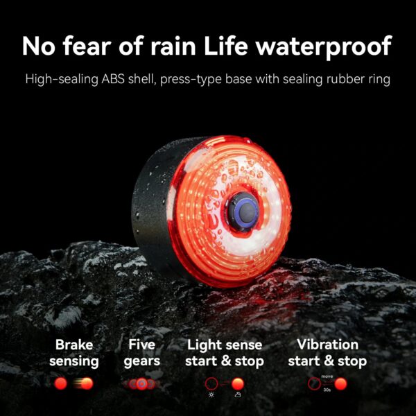 Bolso Trasero de Sillín Multifuncional con Luz LED ROCKBROS