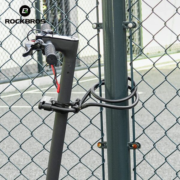 Candado U-Lock con Cable de Seguridad para Bicicleta y Patinete ROCKBROS