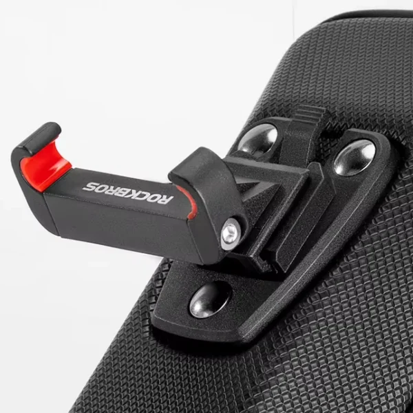 Soporte del bolso de sillín Rockbros C59, que se engancha a los rieles del sillín