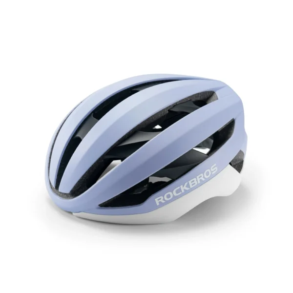 Casco de ciclismo Rockbros TS5100 lila con base blanca