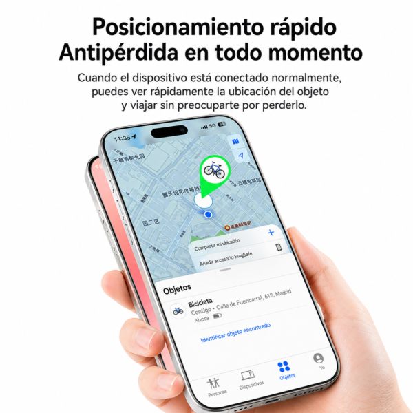 Localizador Antirrobo Bicicleta Compatible Apple AirTag - Imagen 5