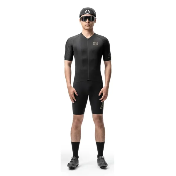 Jersey ciclismo manga corta negro Rockbros - Imagen 2