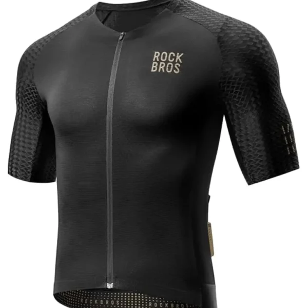 Jersey ciclismo manga corta negro Rockbros