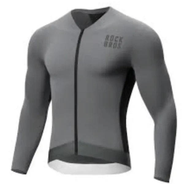 Jersey ciclismo manga larga plomo Rockbros