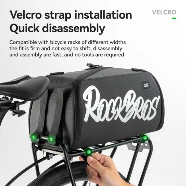 Bolso para Rack Trasero Bicicleta Plegable Una Pieza 11L-15L ROCKBROS