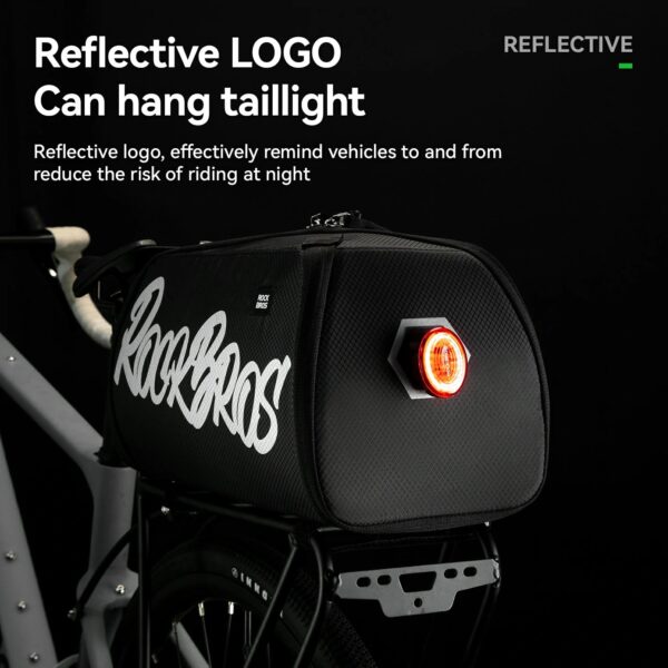 Bolso para Rack Trasero Bicicleta Plegable Una Pieza 11L-15L ROCKBROS