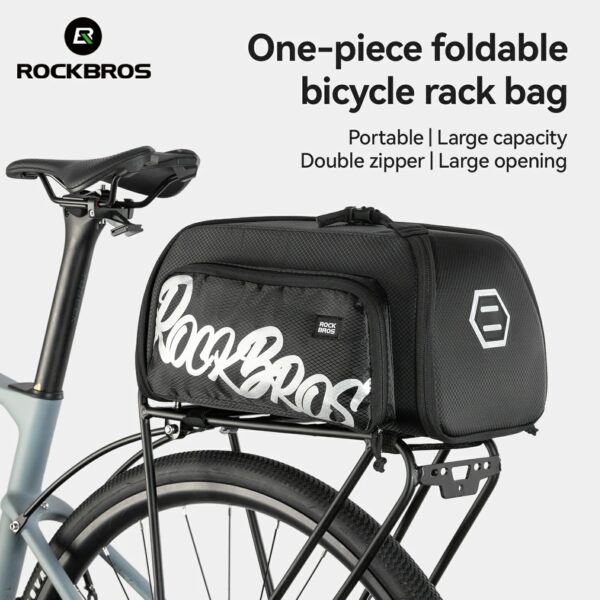 Bolso para Rack Trasero Bicicleta Plegable Una Pieza 11L-15L ROCKBROS