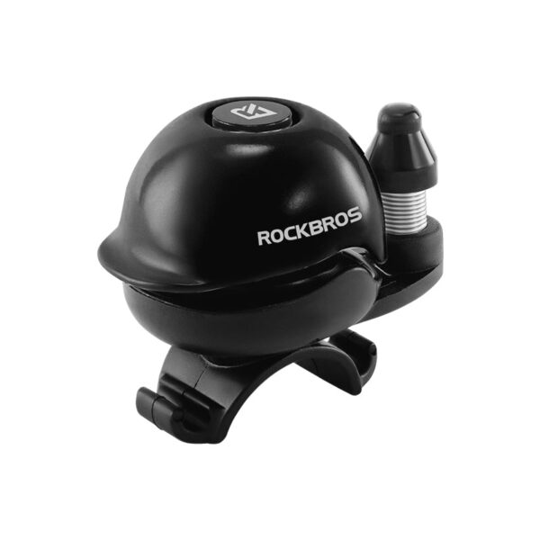 Timbre Bicicleta Aluminio 80dB Forma Casco Manubrio 22-34mm ROCKBROS