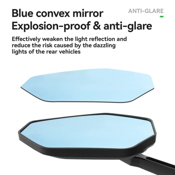 Espejo Retrovisor Bicicleta Manubrio Ajustable Vidrio Antirreflejos ROCKBROS