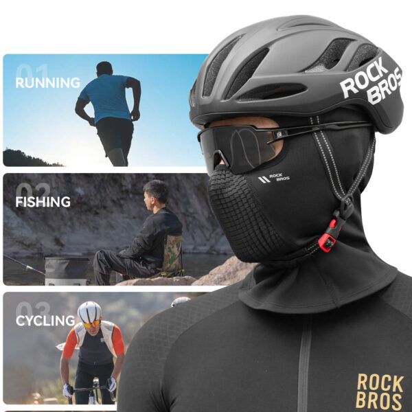 Pasamontañas Cobertura Total para Ciclismo Clima Frío ROCKBROS