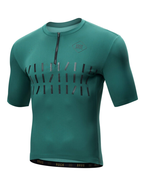 Jersey Ciclismo Hombre Half-Zip Manga Corta Verano Serie Walker ROCKBROS