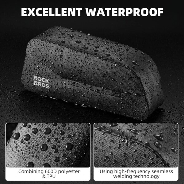 Bolso de Marco Tubo Superior Magnético 100% Impermeable 0.6L-0.9L ROCKBROS