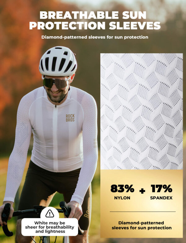 Jersey Ciclismo Hombre Manga Larga Corte 3D Diamond Fit ROCKBROS