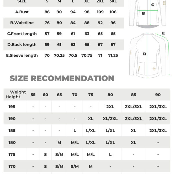 Jersey Ciclismo Hombre Manga Larga Corte 3D Diamond Fit ROCKBROS