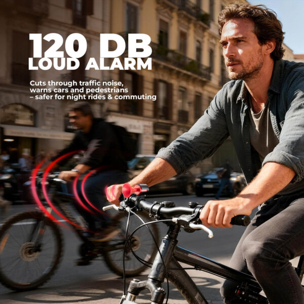 Timbre Bicicleta Antirrobo 120dB con Función Find My ROCKBROS