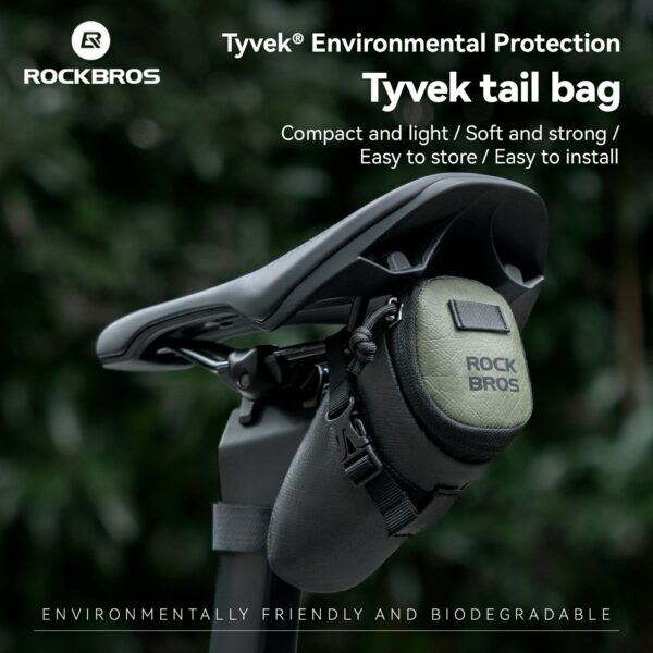 Bolso de Sillín Compacto Eco-Sostenible 0.2L ROCKBROS