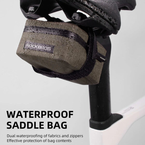 Bolso de Sillín Bicicleta Impermeable Ultraligero 48g ROCKBROS