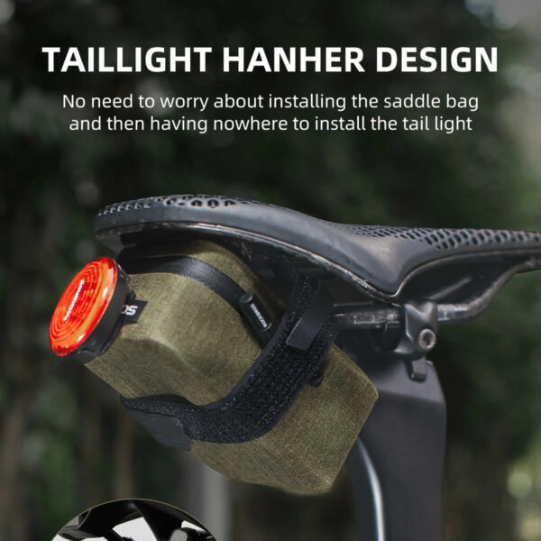 Bolso de Sillín Bicicleta Impermeable Ultraligero 48g ROCKBROS