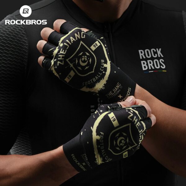 Guantes Ciclismo Medio Dedo Edición Limitada Zhejiang FC ROCKBROS