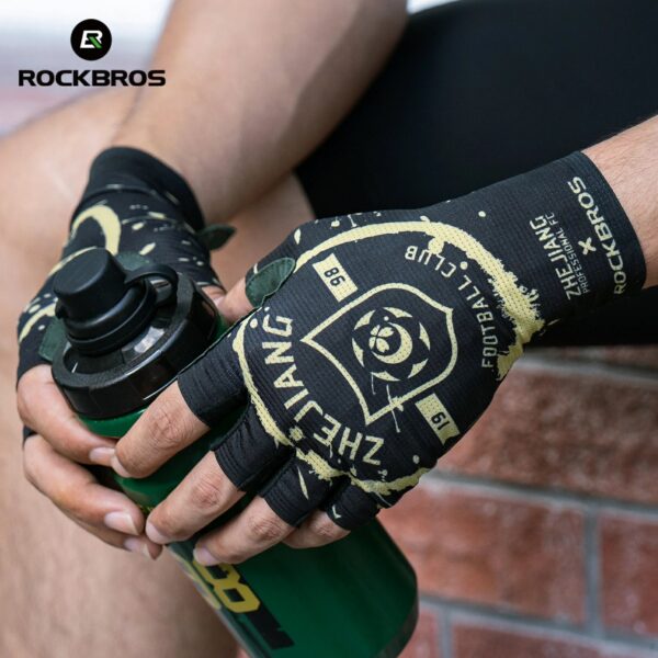 Guantes Ciclismo Medio Dedo Edición Limitada Zhejiang FC ROCKBROS