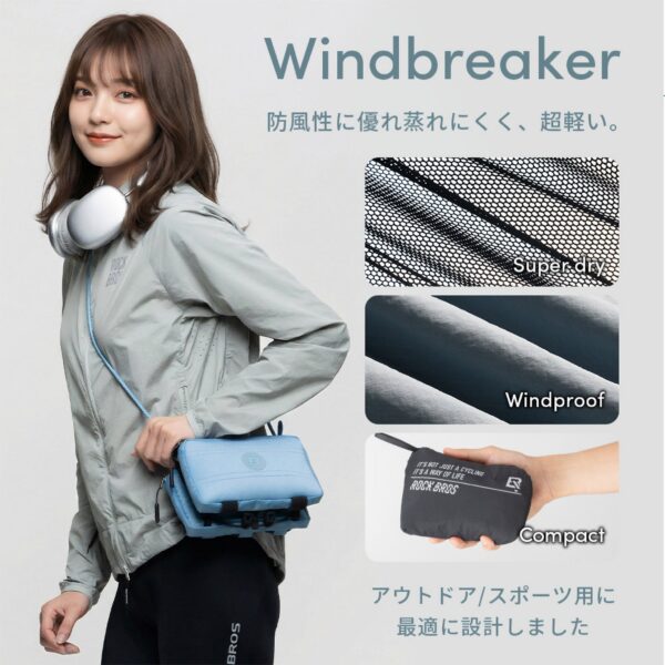 Chaqueta Cortaviento Ciclismo Impermeable ROCKBROS