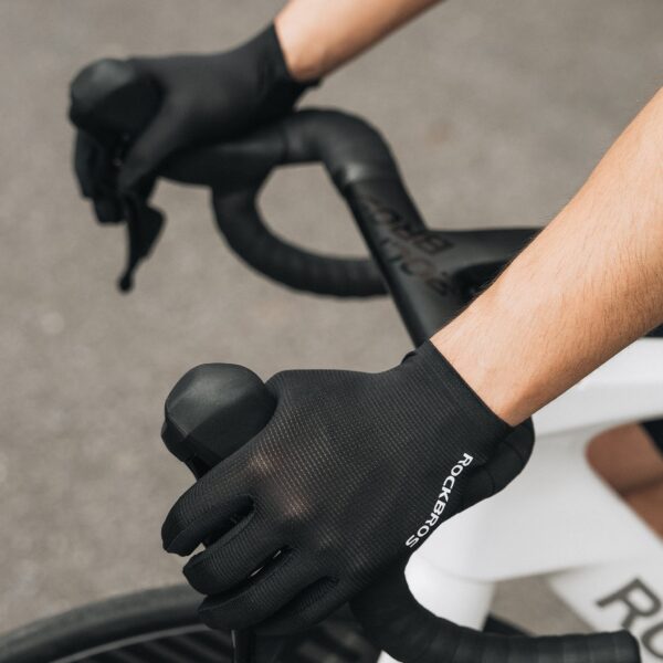 Guantes Ciclismo Dedo Completo Transpirables Primavera Verano Otoño ROCKBROS