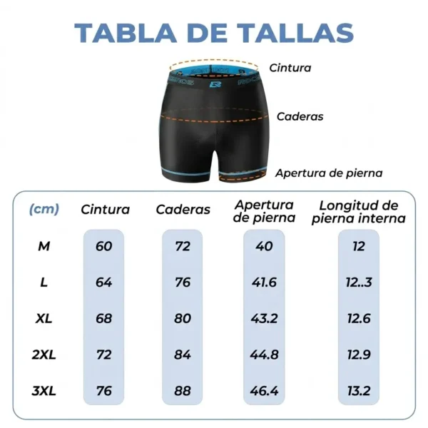Pantalon corto ciclismo Rockbros - Imagen 5