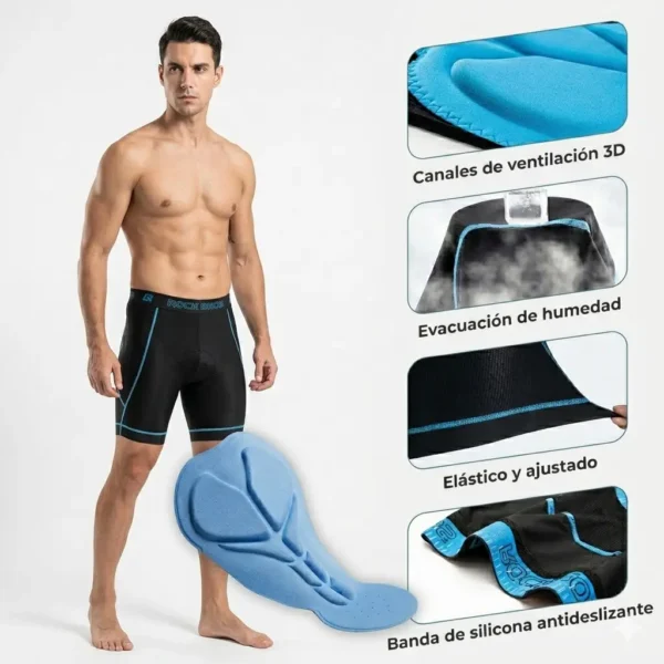Pantalon corto ciclismo Rockbros - Imagen 2