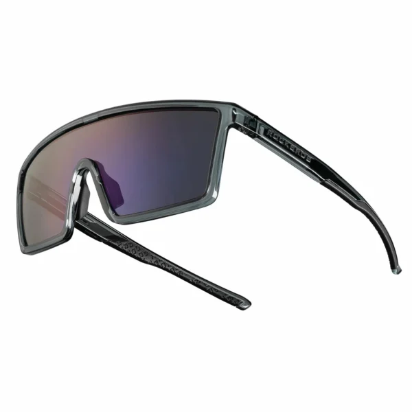 Lentes de ciclismo Rockbros SP2800 montura gris humo con luna polarizada tornasolada