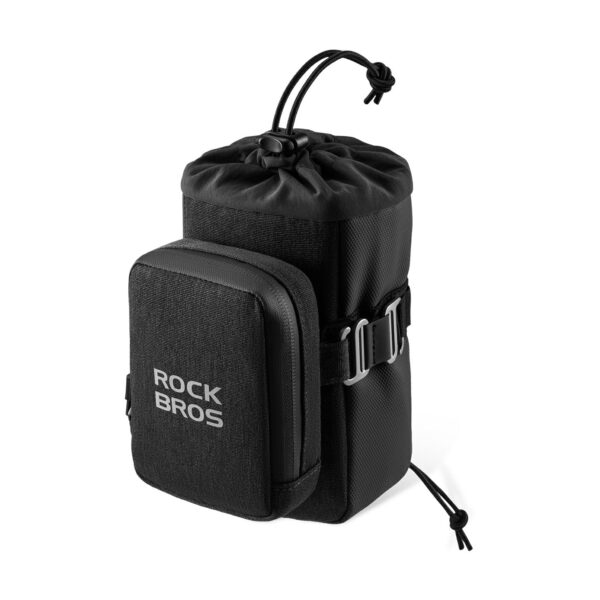 Bolso de Sillín 2 en 1 con Portabotellas Integrado para Bicicleta ROCKBROS