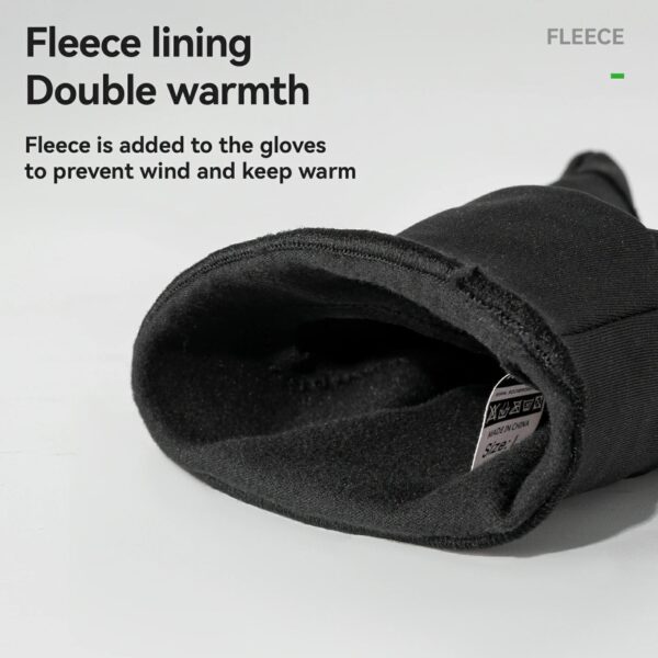 Guantes Ciclismo Invierno Cortaviento Pantalla Táctil Antideslizante Forro Polar ROCKBROS