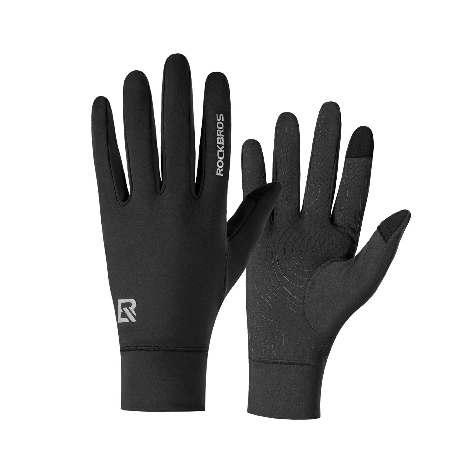 Guantes Ciclismo Invierno Cortaviento Pantalla Táctil Antideslizante Forro Polar ROCKBROS