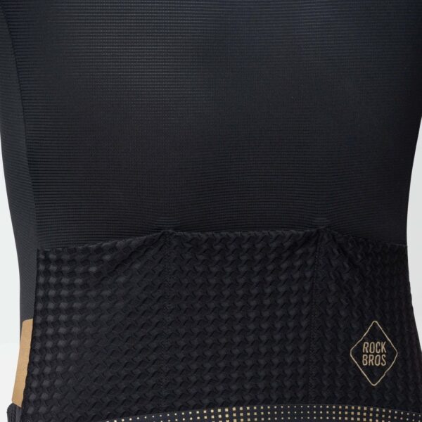 Jersey de ciclismo hombre YDW3003BK Rockbros negro - basta siliconada y bolsillo trasero