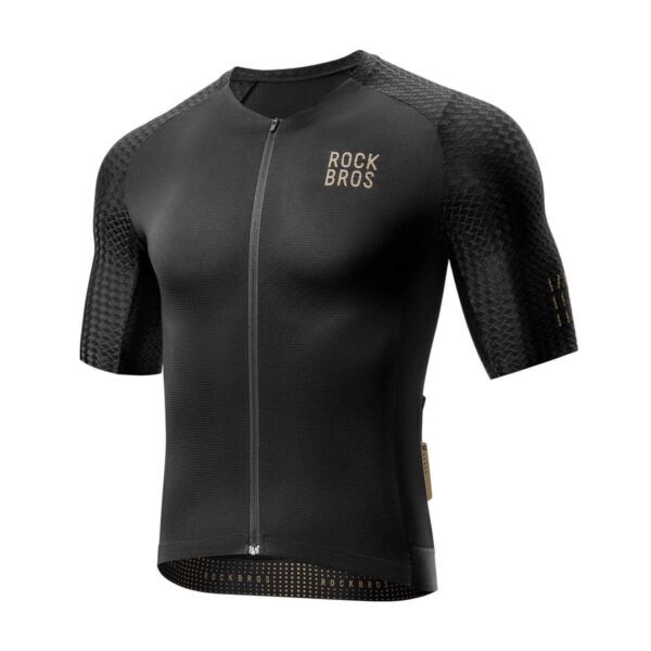 Jersey de ciclismo hombre YDW3003BK Rockbros negro - vista frontal