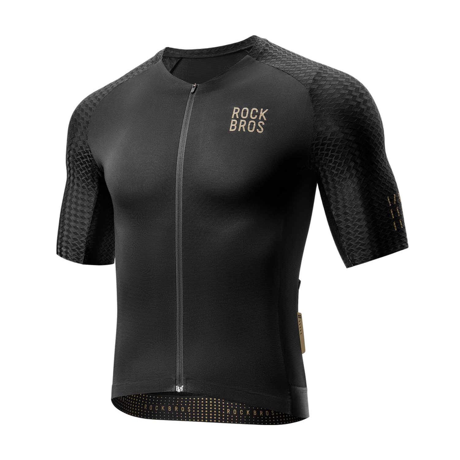 Jersey de ciclismo hombre YDW3003BK Rockbros negro - vista frontal