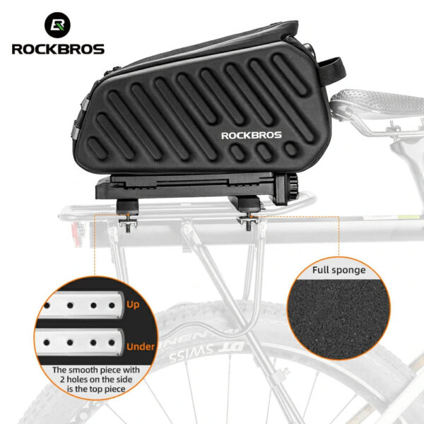 Bolso Rigido Impermeable para Parrilla Rockbros REBACK104 ROCKBROS