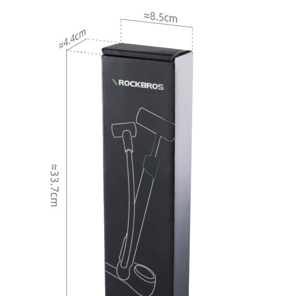 Inflador de Pie para Bicicleta 120 PSI Rockbros JG-6001 ROCKBROS