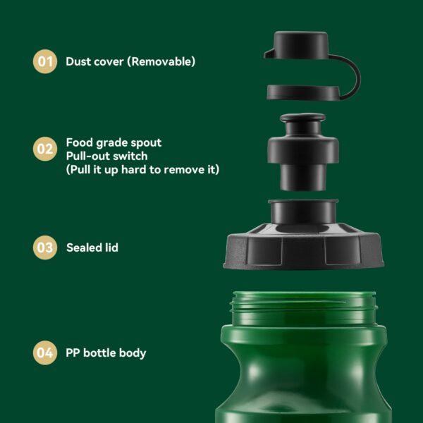 Botella Deportiva para Bicicleta Verde Rockbros BOT-2000 ROCKBROS