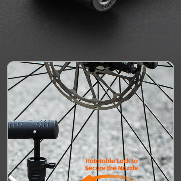 Inflador de Pie para Bicicleta 120 PSI Rockbros JG-6001 ROCKBROS