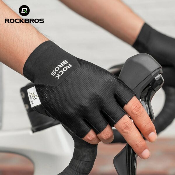 Guantes Cortos de Ciclismo Negro Rockbros S510 ROCKBROS