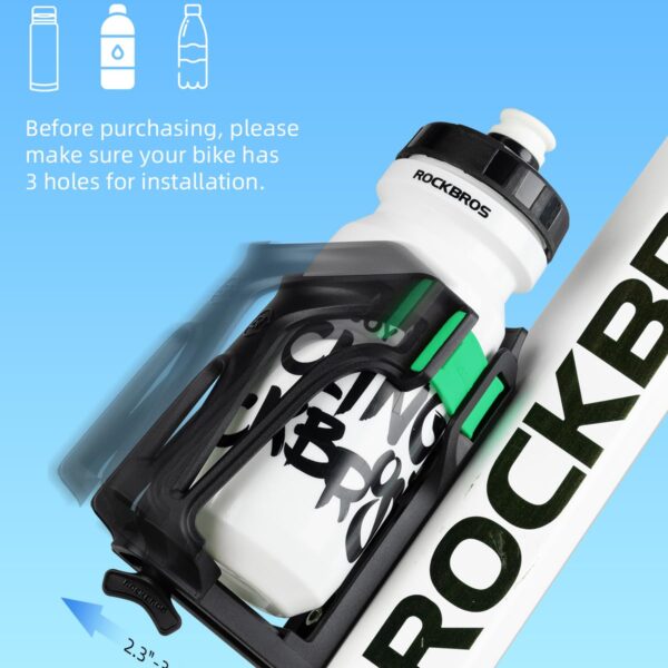 Portabotellas Ajustable para Bicicleta y Moto Negro Rockbros 2904 ROCKBROS
