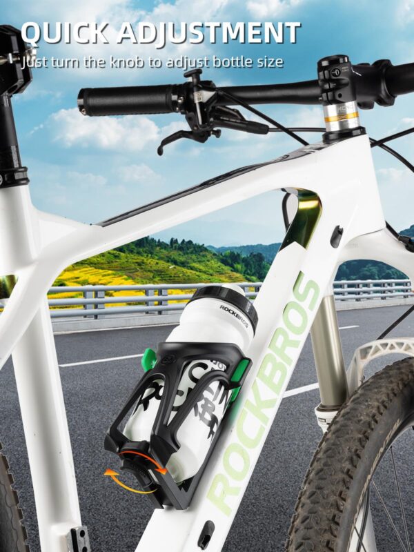 Portabotellas Ajustable para Bicicleta y Moto Negro Rockbros 2904 ROCKBROS