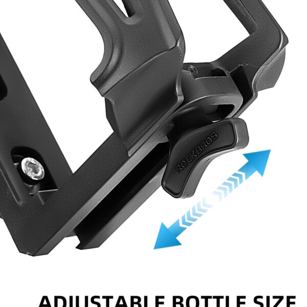 Portabotellas Ajustable para Bicicleta y Moto Negro Rockbros 2904 ROCKBROS