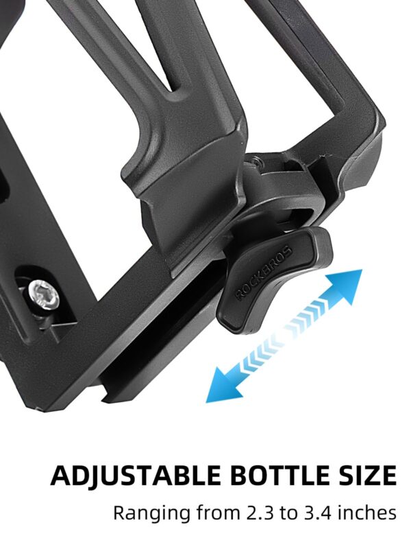 Portabotellas Ajustable para Bicicleta y Moto Negro Rockbros 2904 ROCKBROS