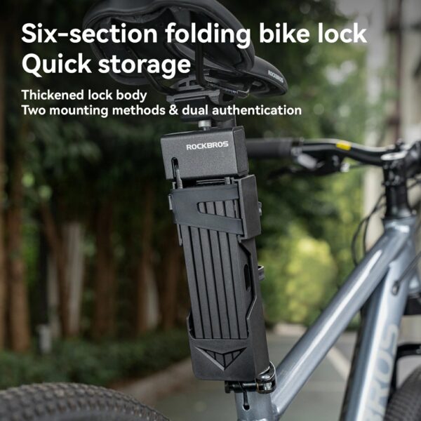 Candado Plegable de Alta Seguridad Rockbros RKU-5000 ROCKBROS