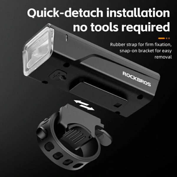 Luz Delantera 260 Lumenes para Bicicleta Rockbros RIP01 ROCKBROS