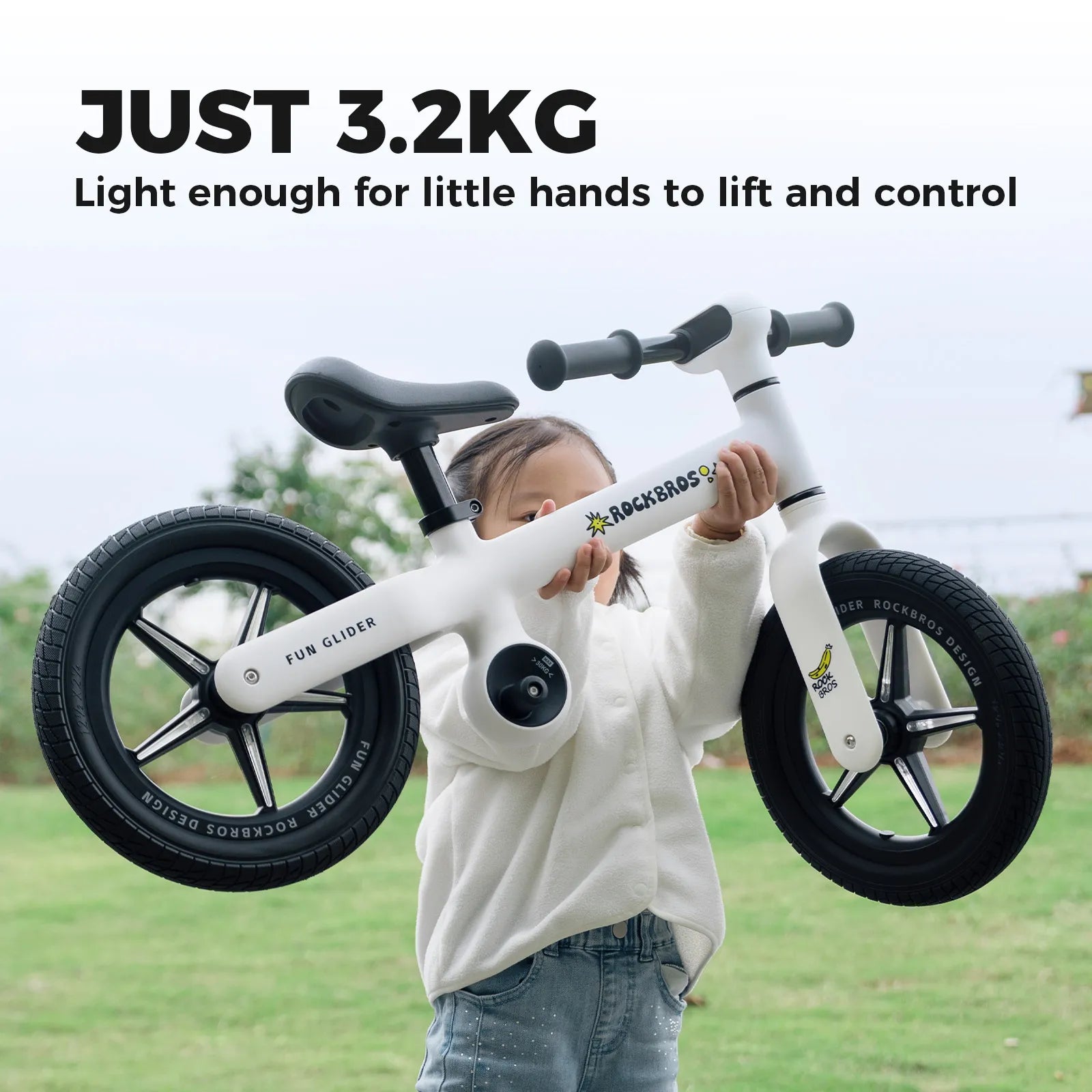 Bicicleta de balance Rockbros FGD-P2B con casco